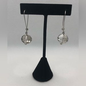 Clear Beaded Earrings